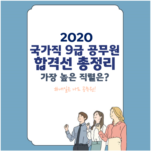  서울노량진공무원학원, 일산공무원학원 : 2020년 국가직 9급 공무원 합격선 총정리