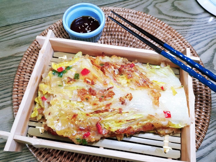  쫄깃하면서도 바삭한 배추전 만드는 법 / 칼로리는 낮으면서 영양만점 겨울간식이에요