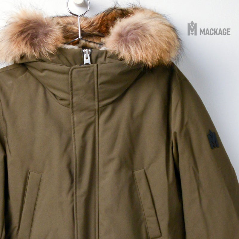 맥케이지 EDWARD F 후드빕 네추럴퍼 다운 AMY