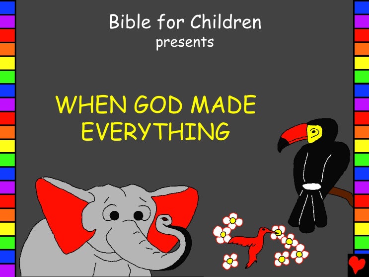 [어린이 영어성경, 스토리텔링] Genesis 1-2: When God Made Everything