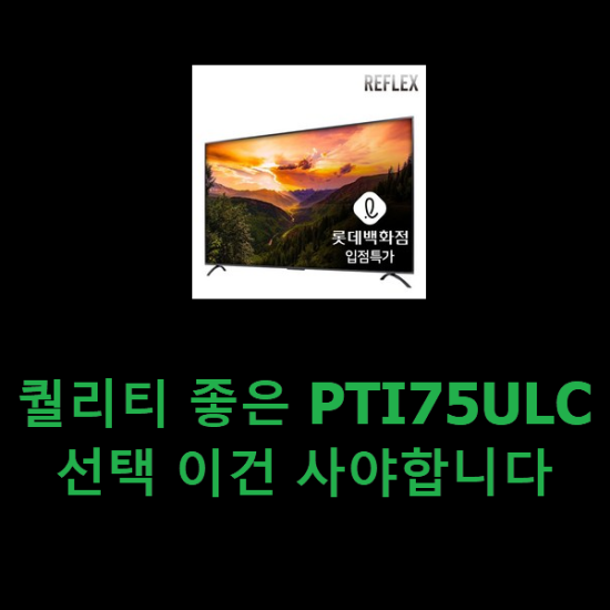 퀄리티 좋은 PTI75ULC 선택 이건 사야합니다