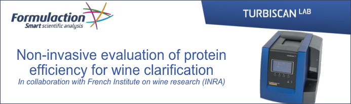 응용분야 분산안정성 유화안정성 Wine clarification1