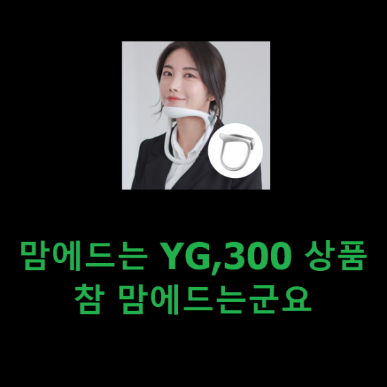 맘에드는 YG,300 상품 참 맘에드는군요