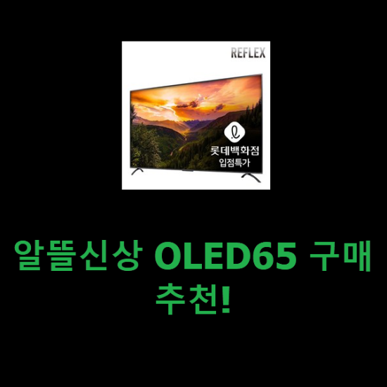 알뜰신상 OLED65 구매 추천! 알뜰신상 OLED65 구매 추천!
