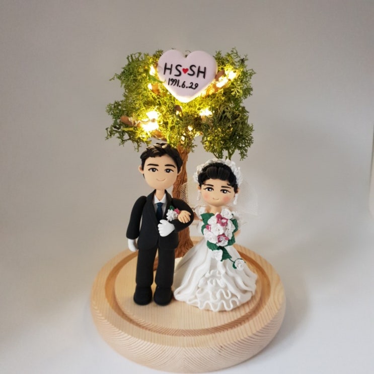  [민클레이] 결혼기념 클레이 인형