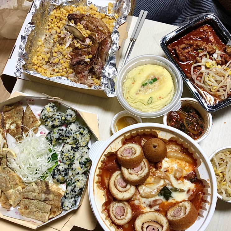  메뉴선정부터 후식까지 완벽했던 어제 저녁의 먹부림 - 회기 맛집, 배달 추천! 경희대 엽떡/한신포차/계림원/베스킨라빈스