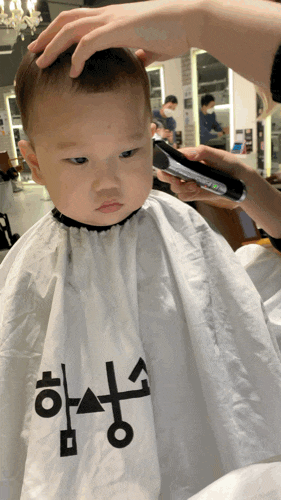 펠리아 서울양평점에서 16개월 아기 머리 커트! (타요 유아 전용 의자 있어요!)