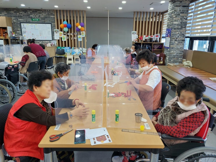  대구 다사지역 노인주간보호센터 코로나19 방역 한마음주간보호센터 실내 상황(다사,서재,세천,성서)
