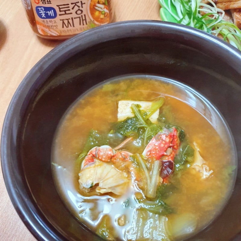 육수가 필요없는 샘표 토장찌개 양념으로 된장찌개 끓이기