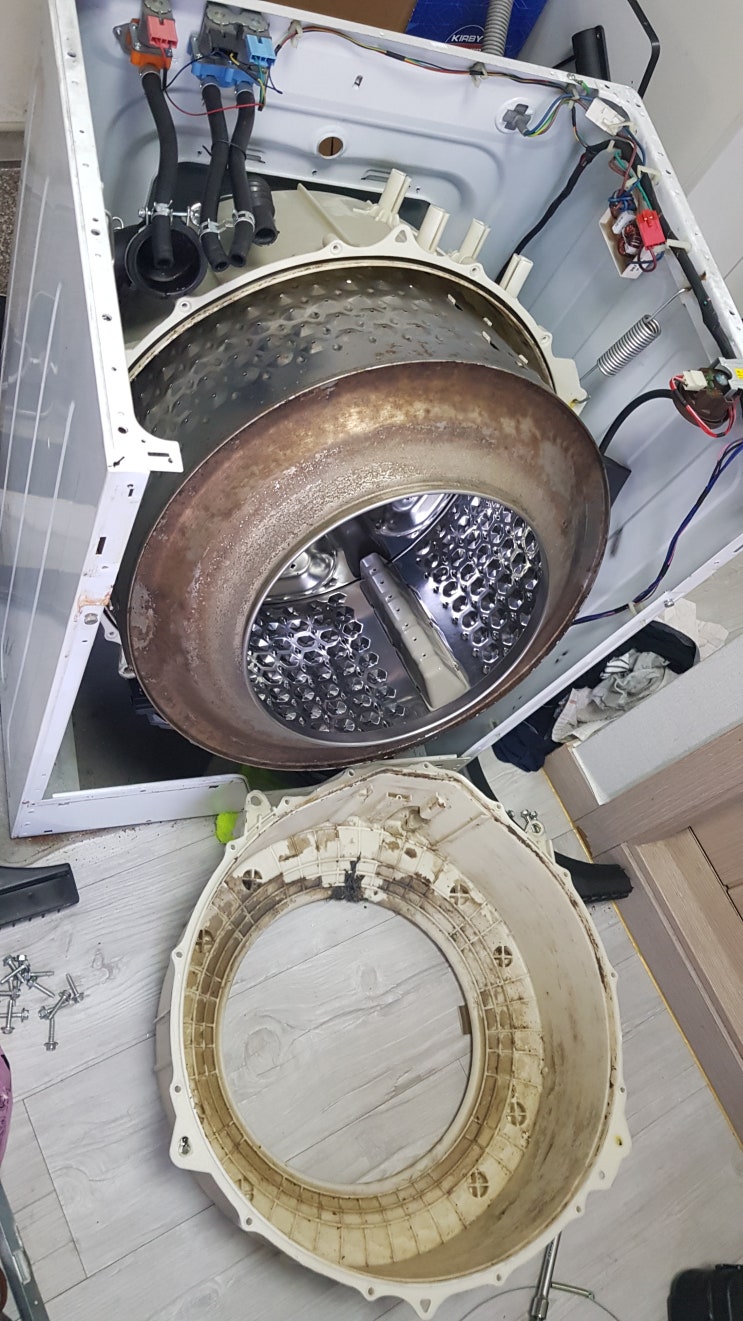  안동 옥동 원룸 빌트인 세탁기분해 청소