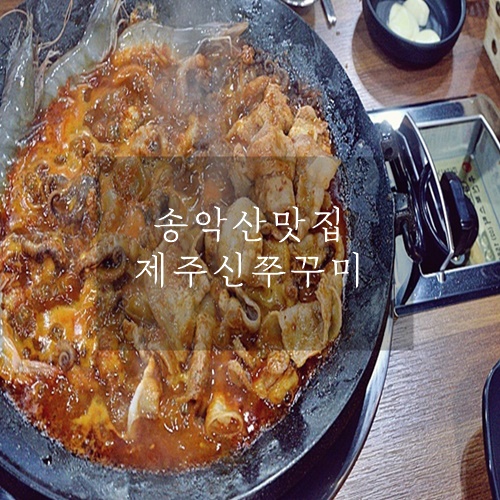  제주 송악산 맛집 매콤한 제주 신쭈꾸미