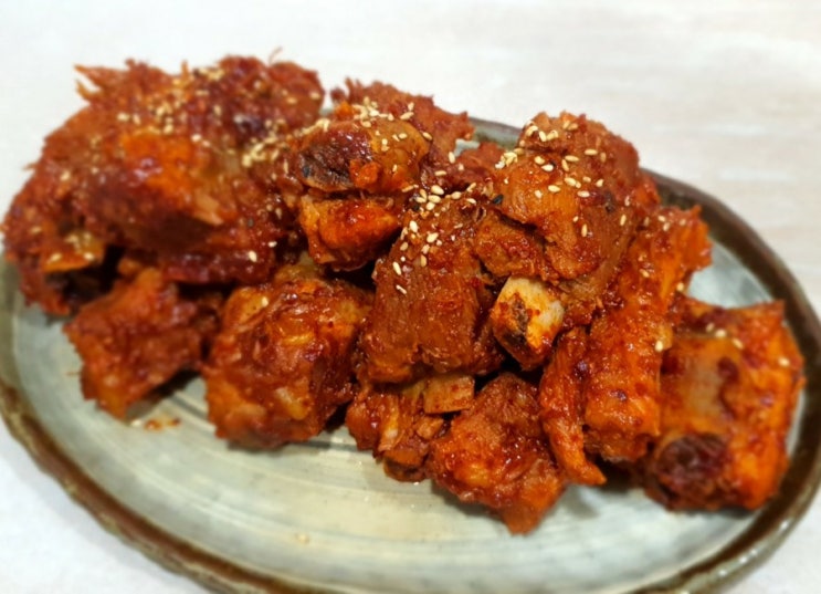  매콤한 양념에 졸여 만든 매운 양념 등갈비찜 2kg 핏물 제거 팁에서부터 양념 비율까지