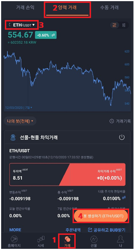  파이넥스(pionex)거래소 - ‘천지봇(존버봇)’  설정 방법