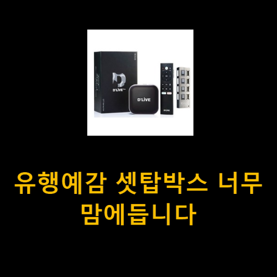 유행예감 셋탑박스 너무 맘에듭니다 유행예감 셋탑박스 너무 맘에듭니다
