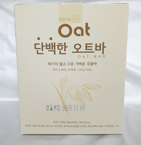  단백한 오트바_다이어트과자 저칼로리간식 단백질바
