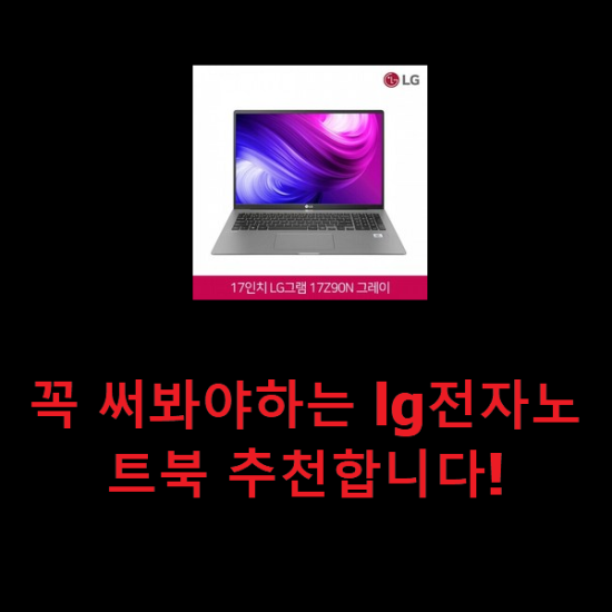  꼭 써봐야하는 lg전자노트북 추천합니다!