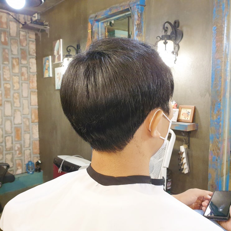  비절개 남자 뒷머리 기르기
