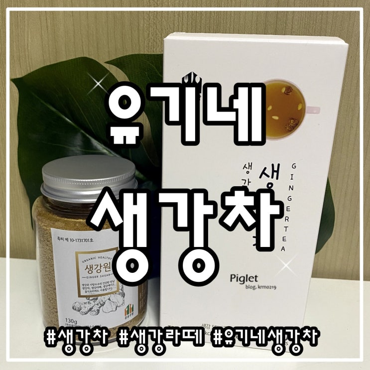  달달했던 생강차 추천 :: 유기네 _ 분말 생강차(스틱/통)