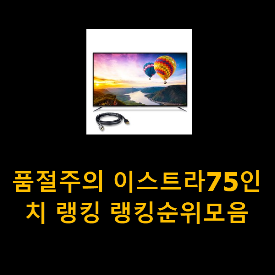 품절주의 이스트라75인치 랭킹 랭킹순위모음