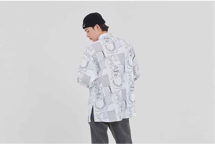 로맨틱크라운 셔츠 추천! (OUTLINE GRAPHIC SHIRT_WHITE)