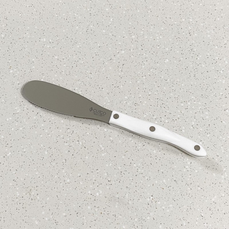 Cutco Cutlery 1766 Spatula Spreader Knife Serrated Brown Handle