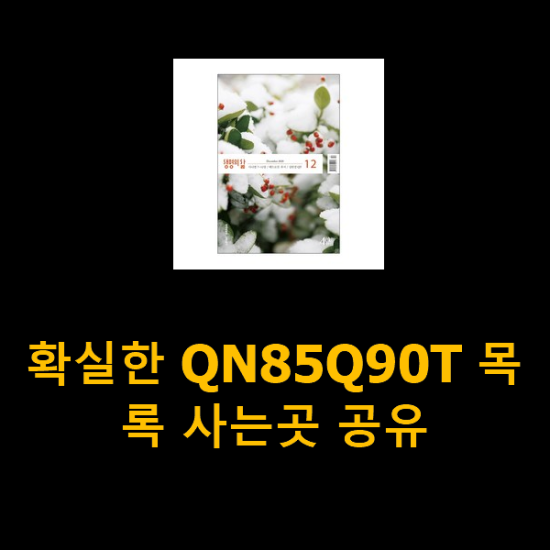 확실한 QN85Q90T 목록 사는곳 공유