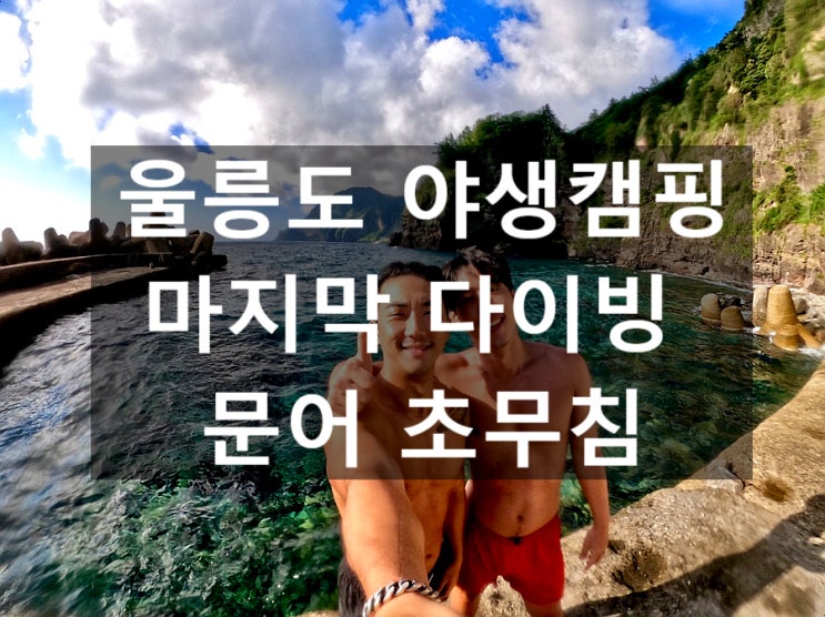 2020 울릉도 야생캠핑 [마지막편]