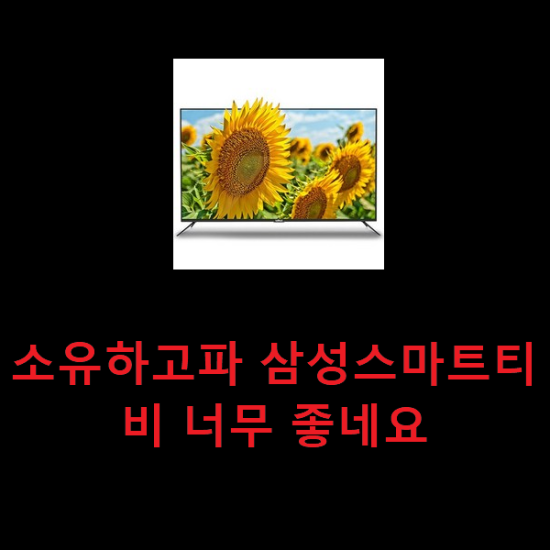 소유하고파 삼성스마트티비 너무 좋네요