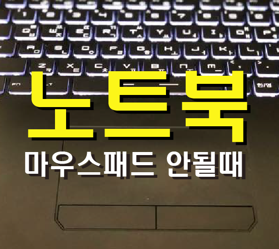  노트북 마우스패드 안될때 간단한 해결법!!