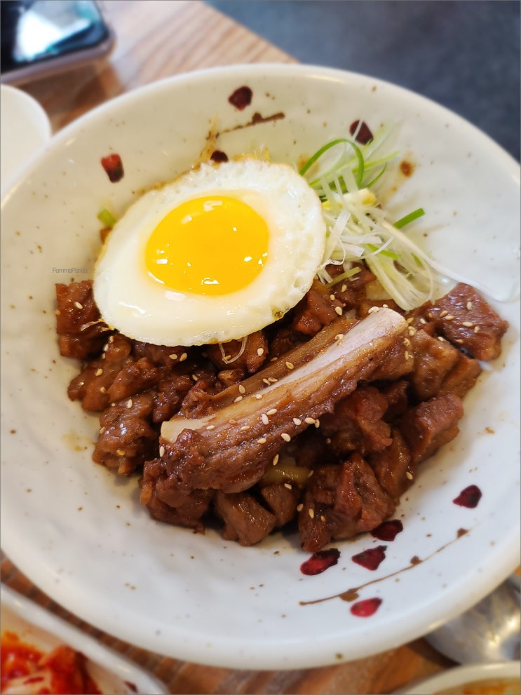  개롱역 개롱골 맛집 장분식 메뉴: 투움바 떡볶이, 왕갈비덮밥, 떡볶이, 그리고 김치수제비