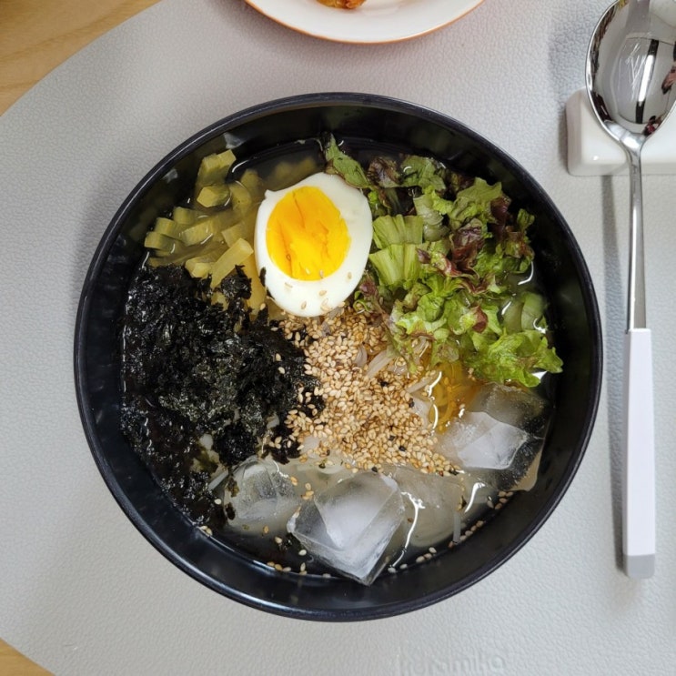  육수를만들다 코인육수로 강식당 니가가락냉국수 만들어봤어요