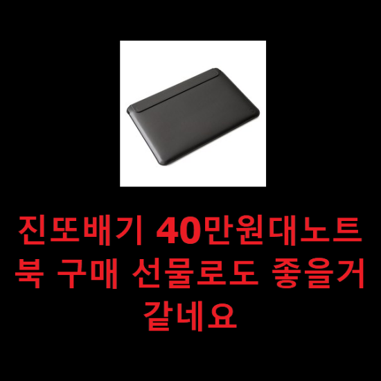 진또배기 40만원대노트북 구매 선물로도 좋을거같네요