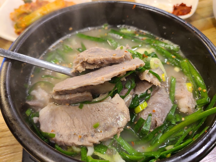 함덕맛집 진미돼지국밥 고기가득한 돼지국밥 한그릇 8천원