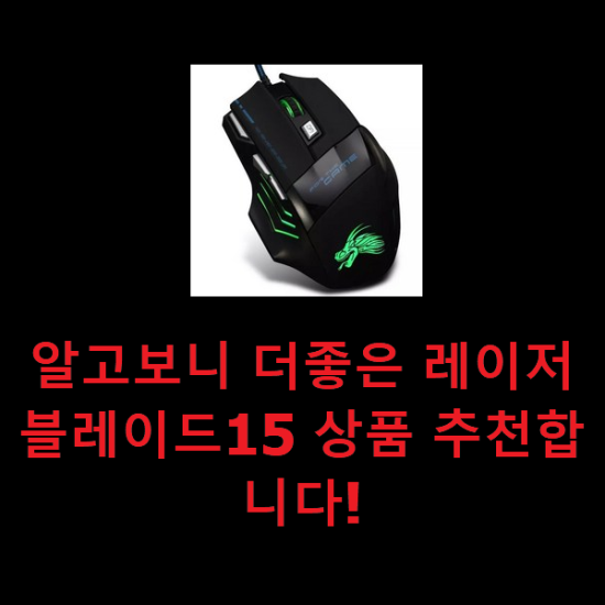 알고보니 더좋은 레이저블레이드15 상품 추천합니다! 알고보니 더좋은 레이저블레이드15 상품 추천합니다!