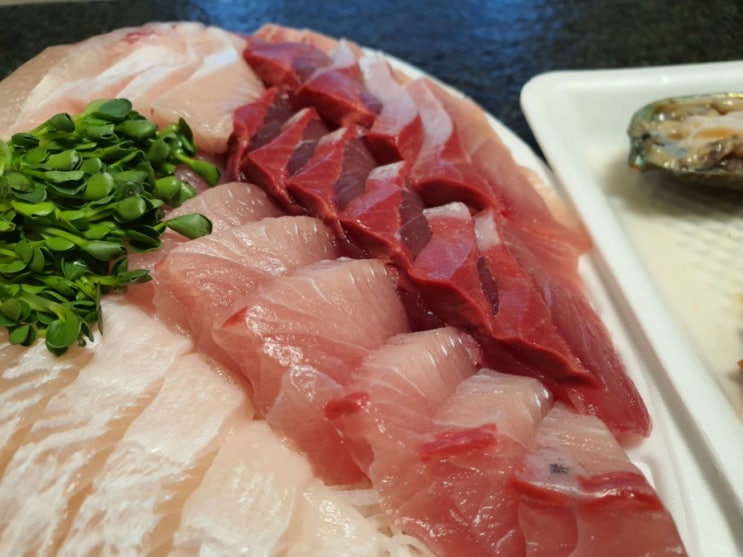  회포장배달 추천 : 양주 옥정 중심상가 횟집 바른생선 광어 방어 싱싱해요. ^^