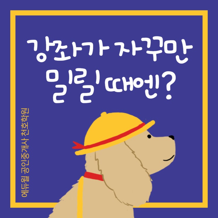  [미사공인중개사학원] 공인중개사 강의가 밀릴 때 합격자들이 쓴 방법은?