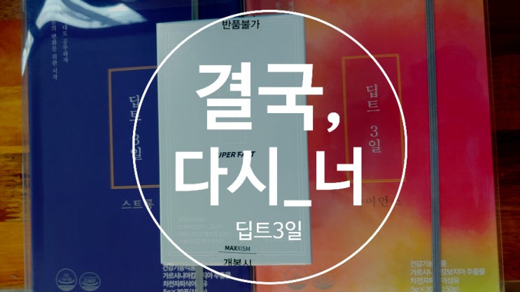  딥트3일 내돈내산 슈퍼패스트 , 스트롱 , 사이언스 먹는법