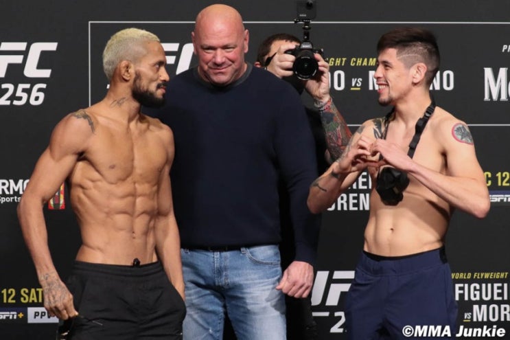 UFC 256: 피게이레두 vs 모레노 계체 결과 UFC 256: 피게이레두 vs 모레노 계체 결과