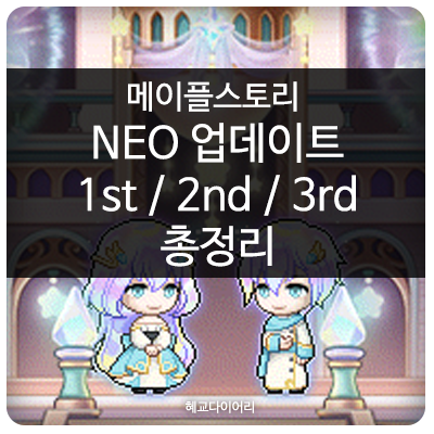 [KMS 패치] 메이플스토리 겨울방학 이벤트 : NEO(네오) 업데이트 총정리 (1st, 2nd, 3rd) - 코인샵, 각종 이벤트 등