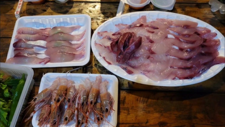  제주여행 표선1번회센타 대방어 포장 먹방