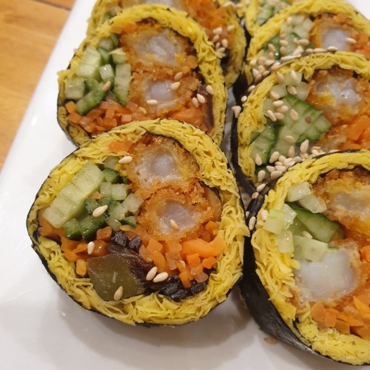  [운서동 맛집] 바르다 김선생 키토새우튀김김밥 갈비만두, 바른멸치국수