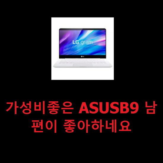 가성비좋은 ASUSB9 남편이 좋아하네요