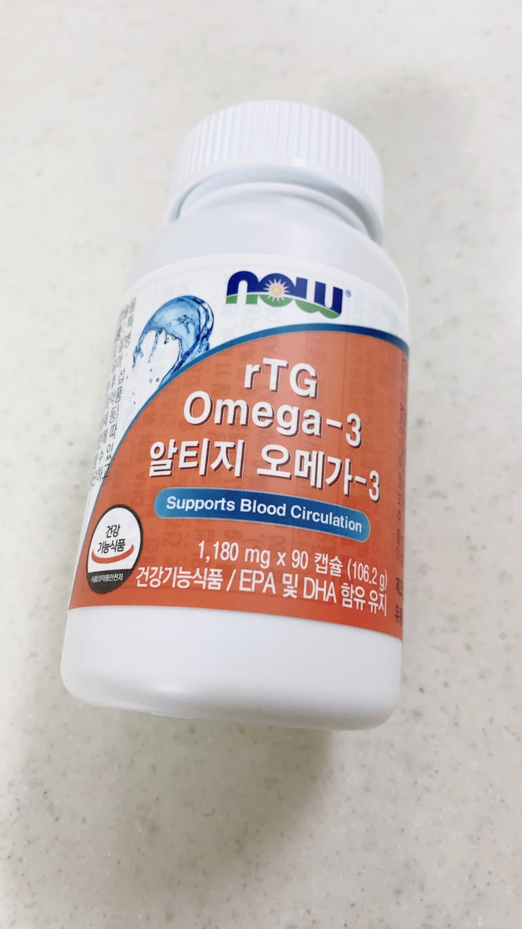 [눈영양제, 오메가3추천] 나우푸드알티지오메가3 (NOW rTC Omega-3)