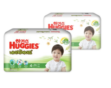 하기스 NEW 네이처메이드 밴드형 기저귀 남아용 대형 4단계(10~14kg)