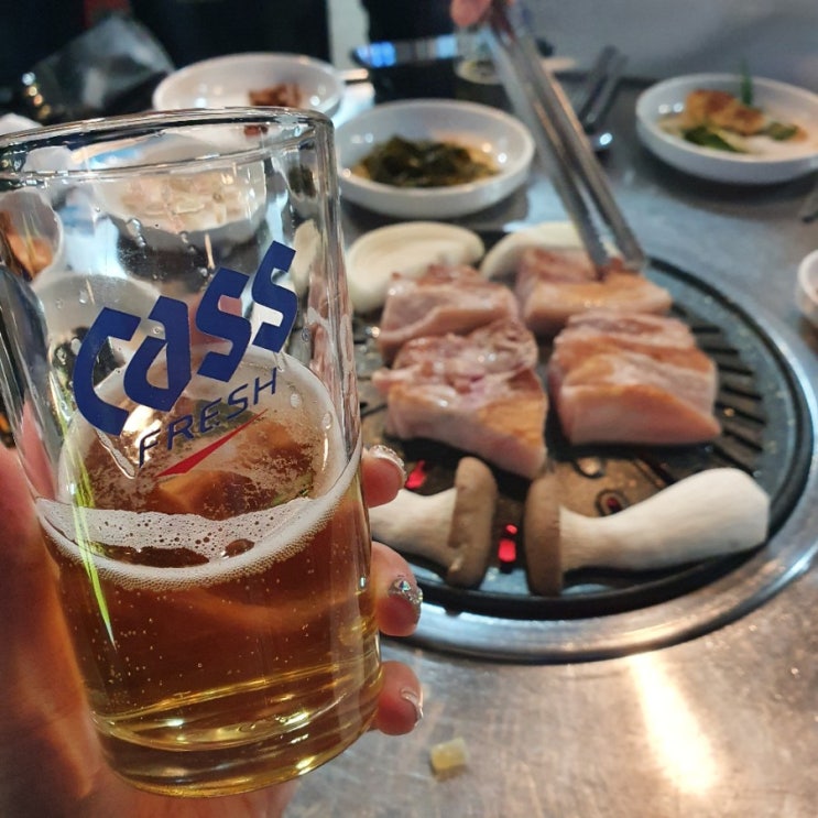  대천해수욕장 색다른맛집 (키조개+삼겹살 ) " 고기요"