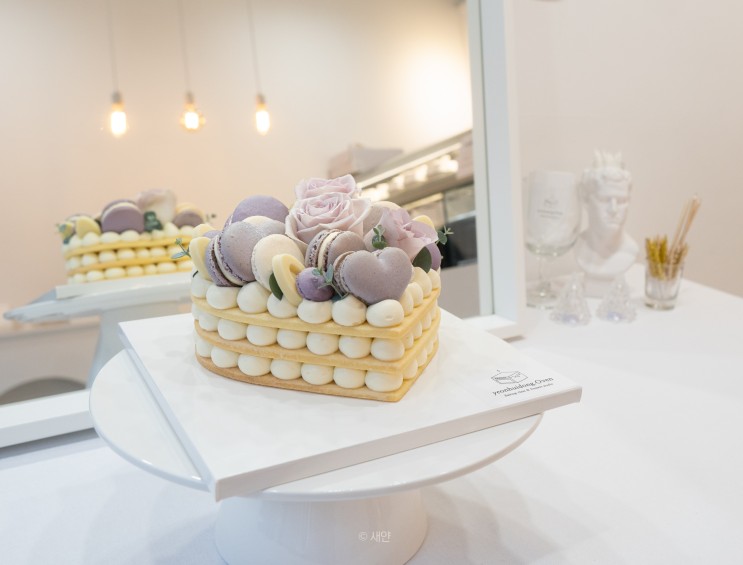 연남동케이크, 1주년 기념일케이크는 연희동오븐~ 진짜 예쁜 세젤예 하트타르트케이크 #이니셜케이크