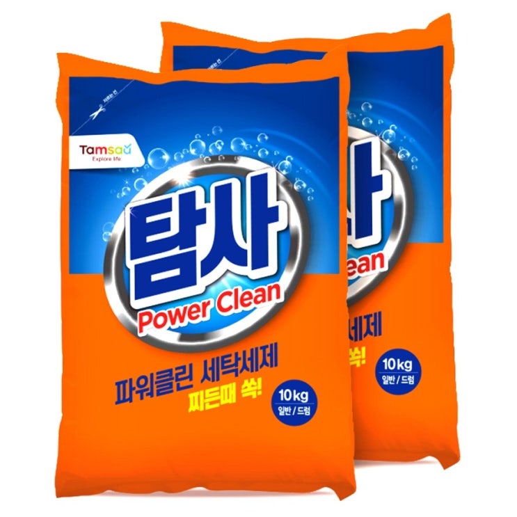  구매 탐사 파워클린 세탁세제, 10kg, 2개