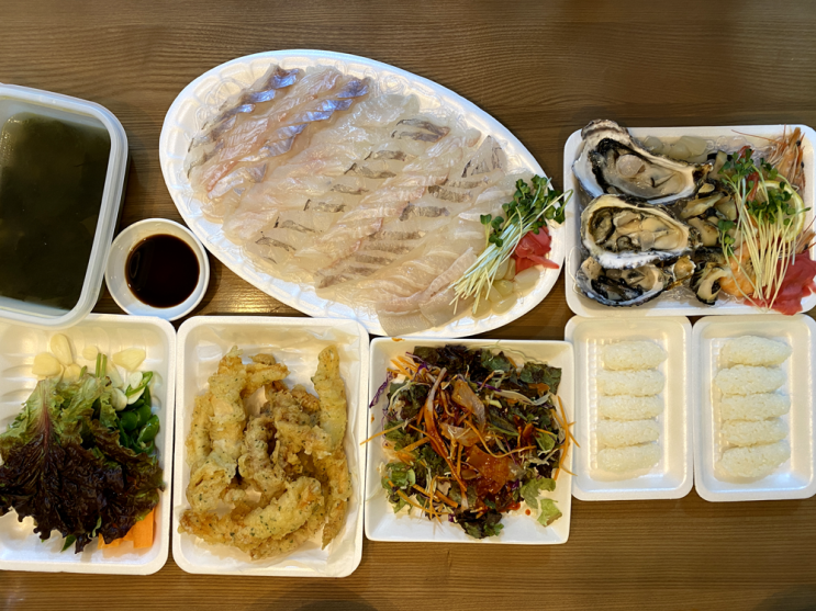  싱싱오징어바다 의정부점 회 너무 맛있네요.
