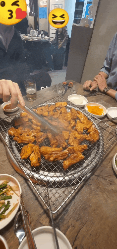  솔직후기)구산역 강촌 숯불닭갈비