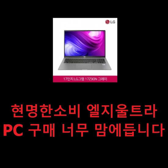 현명한소비 엘지울트라PC 구매 너무 맘에듭니다